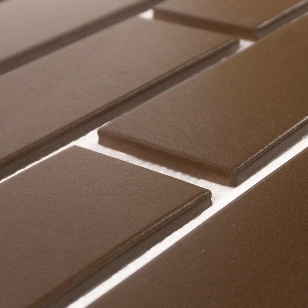 Клинкерная термопанель ППС Керамин Амстердам 4 Коричневый 1020х455 мм