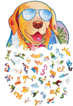 Деревянный пазл Wood Trick Лабрадор-Серфингист (46x35 см)