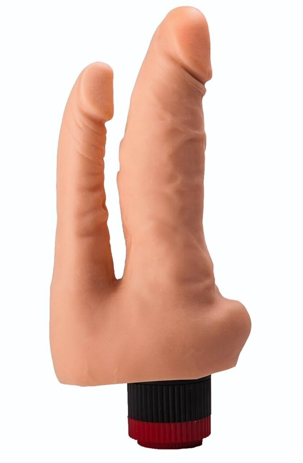 Двойной гелевый вибратор телесного цвета - 17 см. (Цвет: телесный)