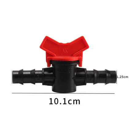 Кран проходной для капельной трубки 16 мм., 10 штук.