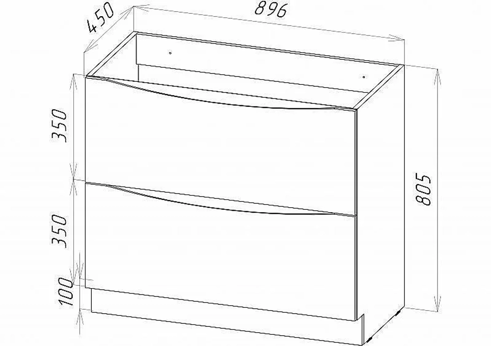 Тумба с раковиной Belbagno MARINO 90 PIA