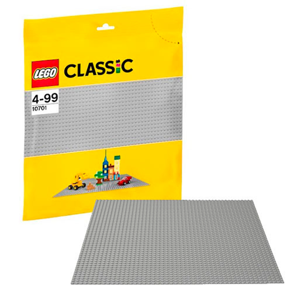 LEGO Classic: Строительная пластина серого цвета 10701 — 48x48 Grey Baseplate — Лего Классика