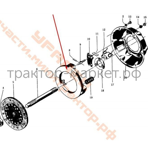 Диск нажимной Уралец/Синтай