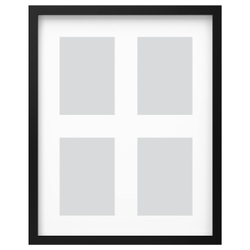 IKEA RÖDALM  (ИКЕА РÖДАЛМ)  -  Фоторамка для 4 фотографий, черная, 40x50 см
