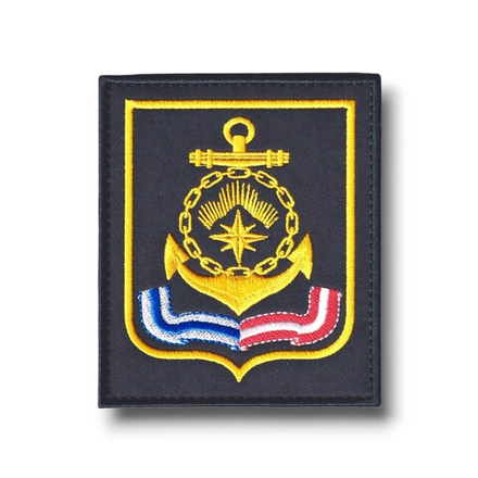 Нашивка ( Шеврон ) На Рукав Северный Флот ВМФ РФ Приказ №300 Желтый Кант / Черная
