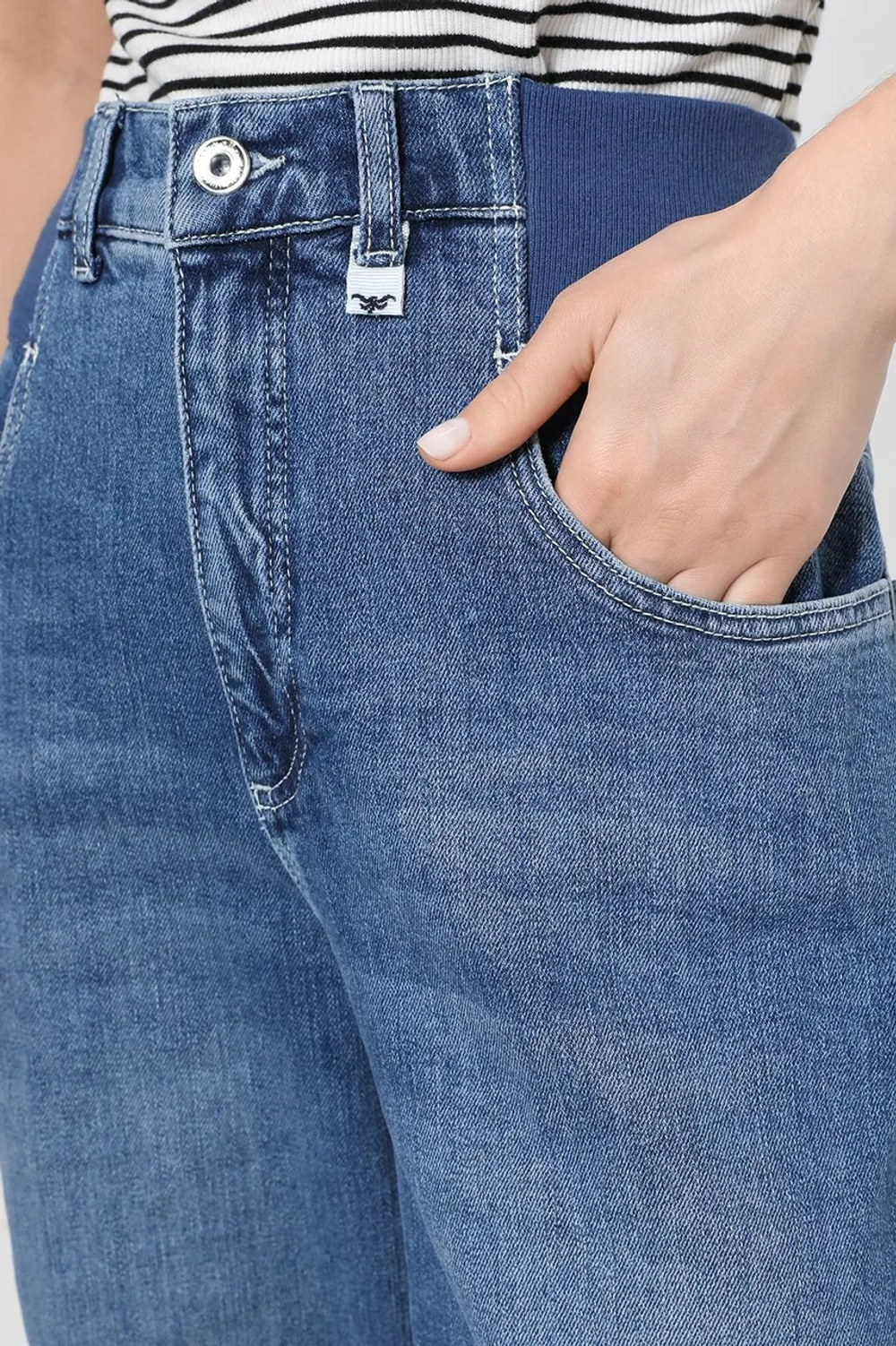 Джинсы MARC AUREL 93202 голубой резинка