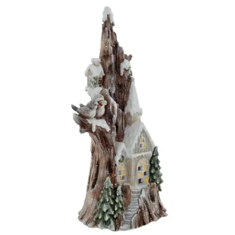 Фигурка декоративная "Домик" (подсветка, 3xAAA н/п), L37 W29 H73 см