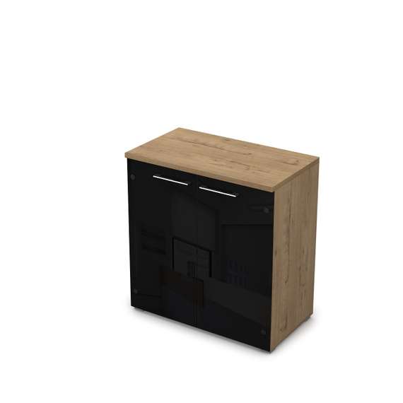 9НШ.023.4 Шкаф низкий со стеклом (800*450*845)