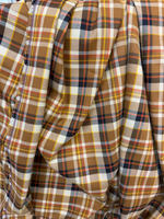 Ткань плательная в клетку (Италия) шерсть/вискоза/поламид ш-145см цена за 1 м