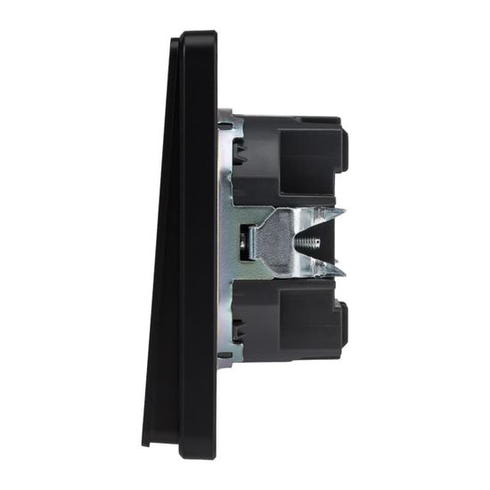 Выключатель ROUND 3 кл 10А с/у оникс KRANZ