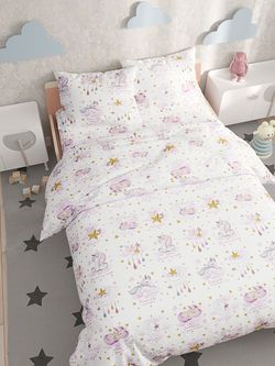 Наволочка комплект 2шт  перкаль Сказка "Пупси" 50x70 см на молнии