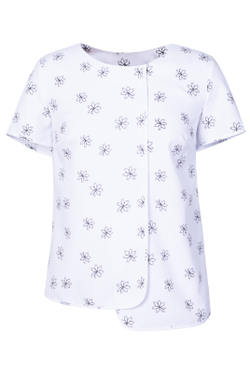 Блузка женская 1839ЮП, Цветы #259Цв091839ЮП