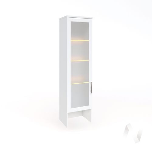 Пенал-надстройка М04 Гостиная Тиффани (белый текстурный)