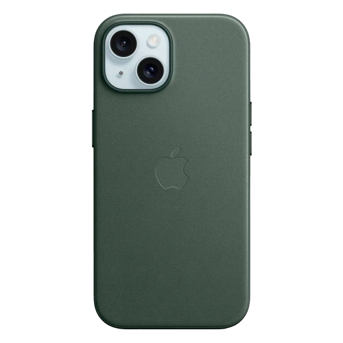 Тканевый чехол с поддержкой MagSafe Apple FineWoven Case для iPhone 15, Evergreen (Вечнозеленый)