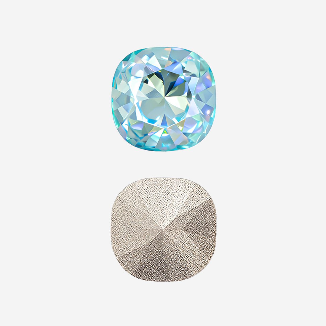 Кристалл Кушон (Сushion), оттенок "Опаловый Бриз"/"Opal Breeze", 10мм