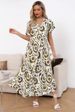 Платье Магия лета (хаки/белый) Р11-867/37 Nikol