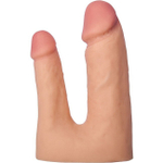 Полая насадка для двойного проникновения с фиксирующим ремешком (Цвет: телесный)