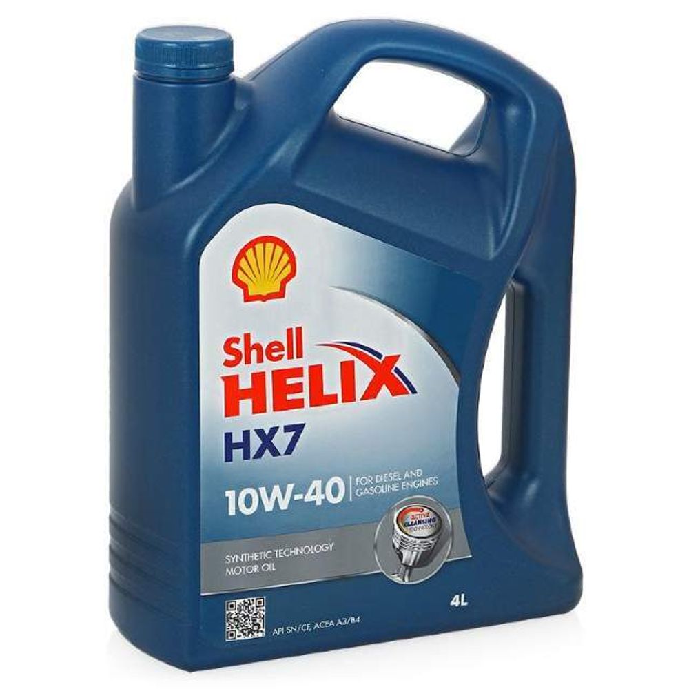 Масло моторное Shell Plus  HX 7  10W40  полусинтетика   4л