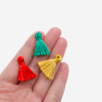 Кисточка декоративная, оттенок "Золотистый", 24*5мм, нейлон