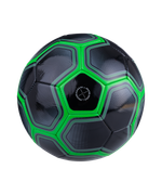 Мяч футбольный Intro №5, черный/зеленый