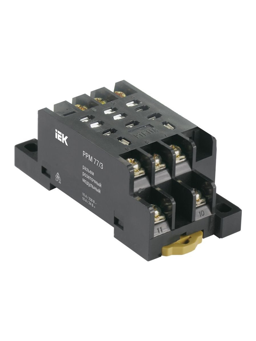Разъем модульный РРМ78/3(PYF11A) для РЭК78/3(MY3) IEK RRP20D-RRM-3