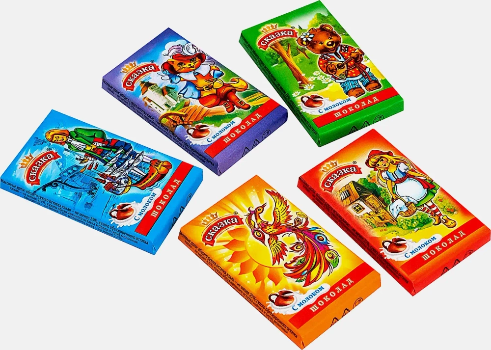 Шоколад Сказка молочный 15г