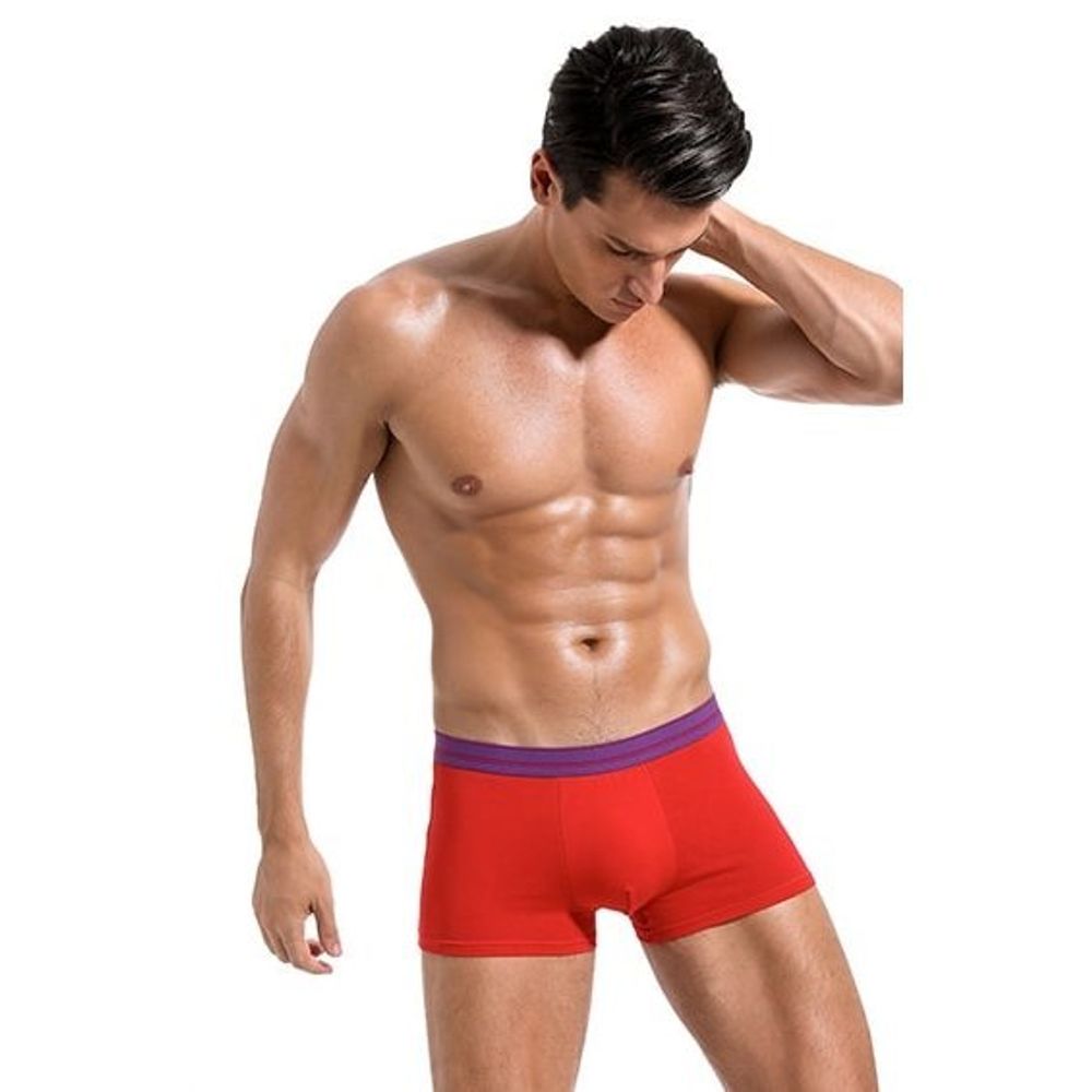 Мужские трусы боксеры красные ROMEO ROSSI 6084-8