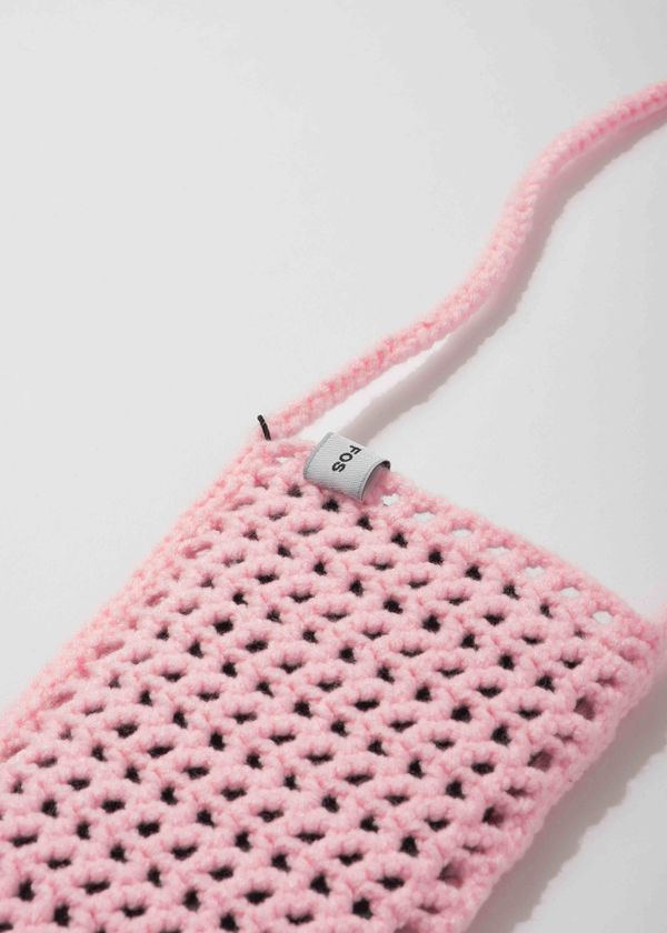 Вязаная сумочка FOS Розовая - фото 3