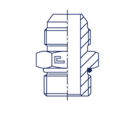 Штуцер FRLG JIC 7/16 - UNF 1/2