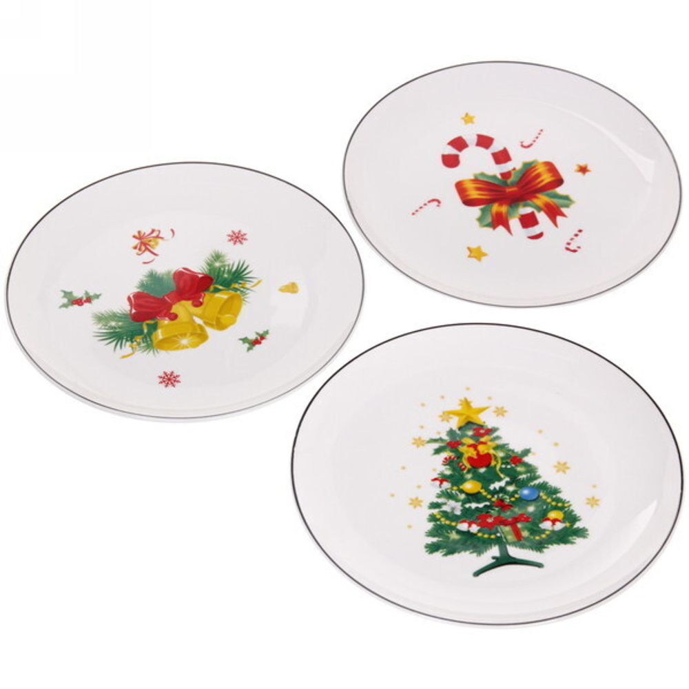Тарелка керамическая «Новогодний микс» 20*2см