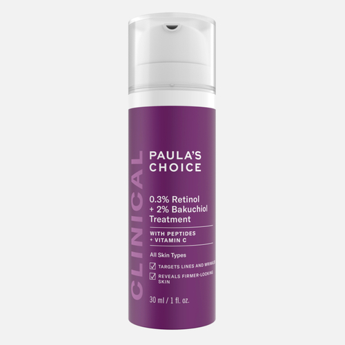 PAULA'S CHOICE Clinical 0.3% Retinol + 2% Bakuchiol Treatment Средство с 0,3% ретинола + 2% бакучиола, 30 мл