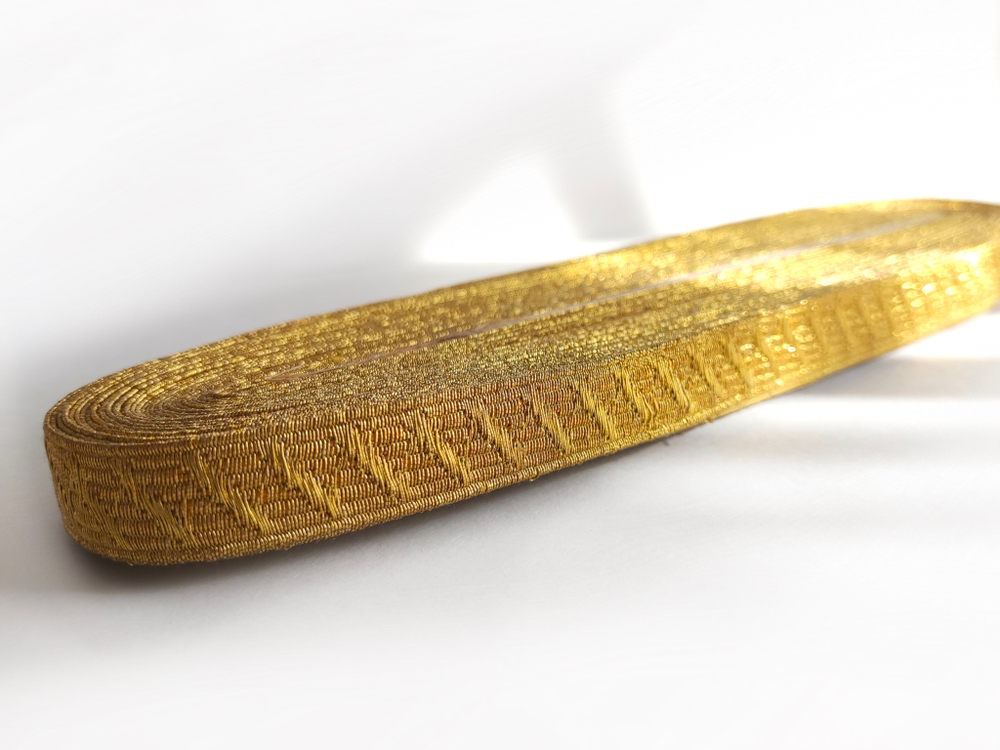 Тесьма галун  "Трактор" люрекс 1,3см золото