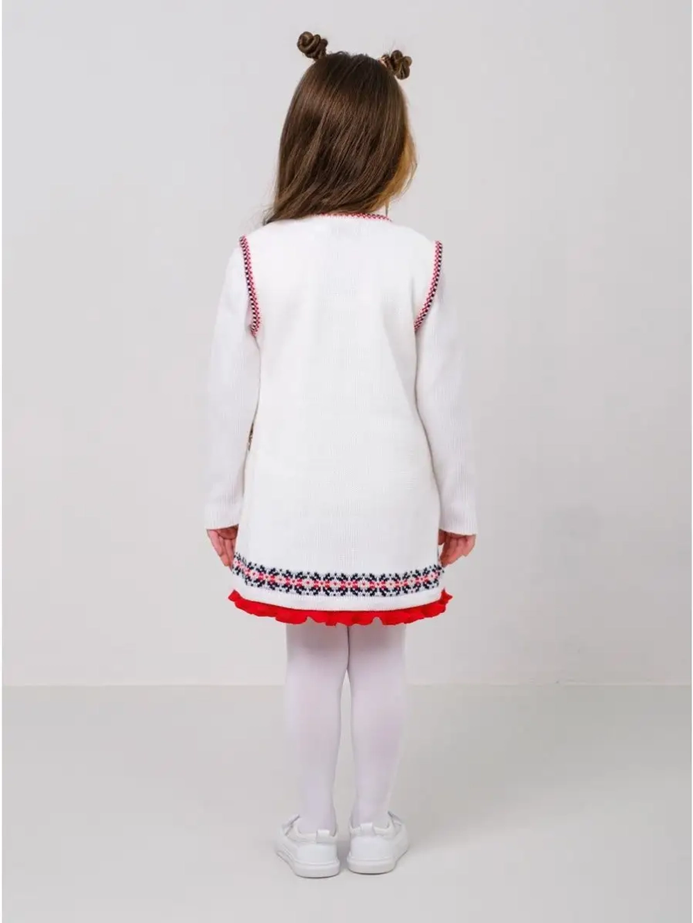 Сарафан вязаный для девочки