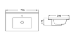 Раковина WeltWasser Deilbach 7517 70 MT-BL 10000005572 Черная матовая