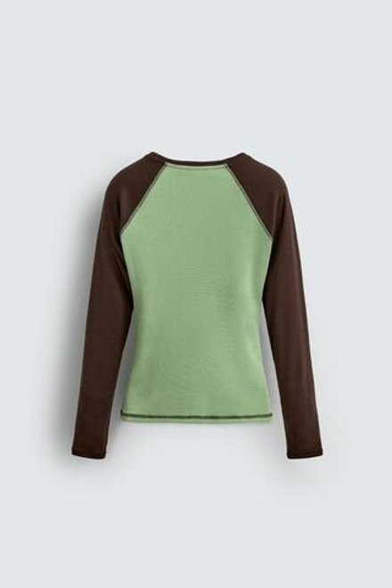 ZARA HARRY LAMBERT X DISNEY ФУТБОЛКА С ПРИНТОМ МИККИ МАУСА, ЗЕЛЕНЫЙ