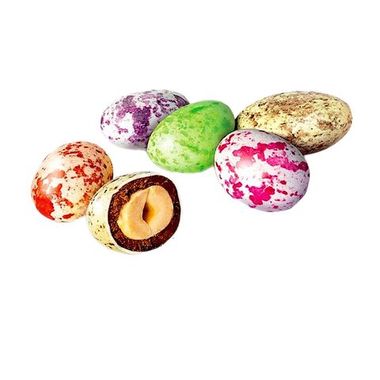 Яйца шоколадные с арахисом Разноцветные, 75 г