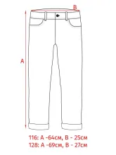 Легинсы синие Sanetta KIDSWEAR из органического хлопка