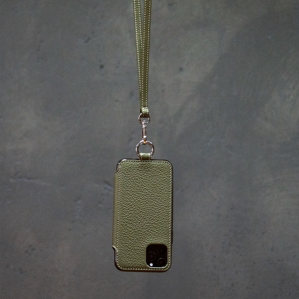 Чехол Marcel для iPhone 11 Pro из натуральной кожи теленка, зеленого цвета