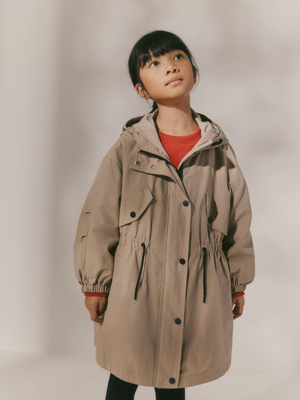 Куртка непромокаемая для девочки Next E25-197, Песочный