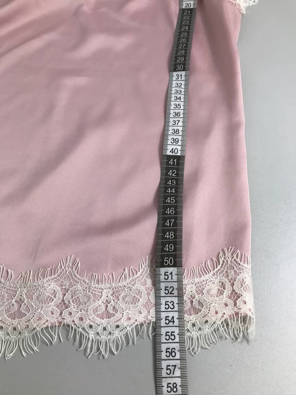 Топ атласный с кружевом 42 размер