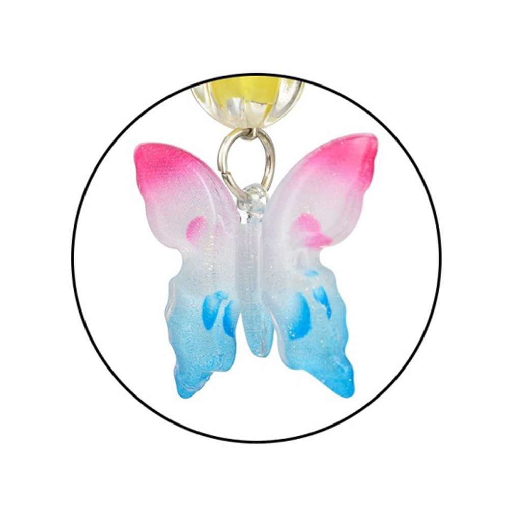 Ручка шариковая, Basir, синие чернила, серия "Бабочка", цветной корпус подвеской, 40 шт