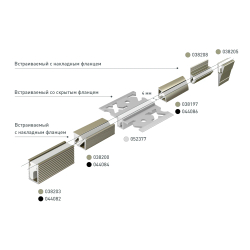 Профиль SL-MINI-6-H9-2000 ANOD OLIVE GREY (Arlight, Алюминий) 038203