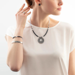 Колье Coeur de Lion Blue-Silver 2036/10-0717