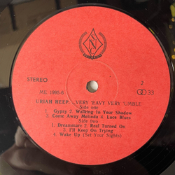 Винтажная виниловая пластинка LP Uriah Heep Very Eavy Very Umble (Россия 1992)