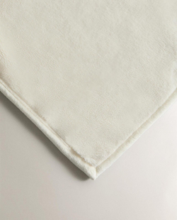 Zara Home - Флисовый плед, белый, 160x200 см