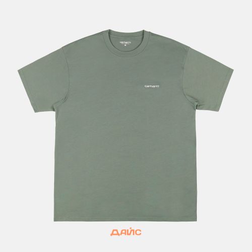 Футболка мужская Carhartt WIP Script Embroidery артикул:I030435_park - купить в магазине Дайс