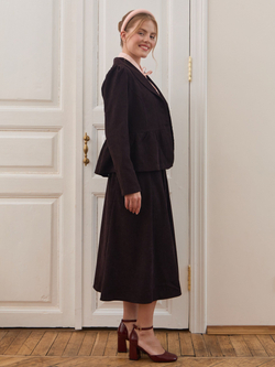 Юбка бохо вельветовая миди