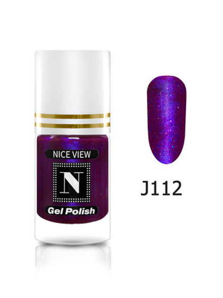 Nice View Гель-лак для ногтей Luma Glitte, J-112, Plum Jam, 7 мл