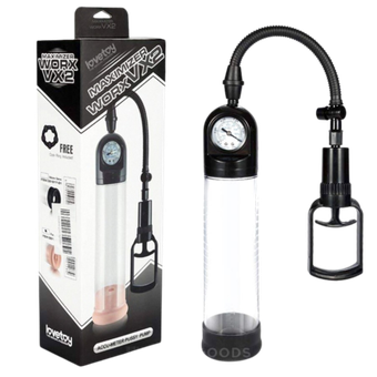 Помпа для члена вакуумная с манометром MAXIMIZER WORX Х2