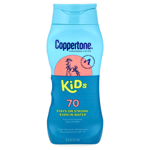 Coppertone, Kids, солнцезащитный лосьон, SPF 70, 237 мл (8 жидк. унц.)